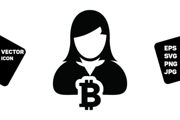 Avatar Icon Vector Bitcoin Blockchain: A Modern Design Asset