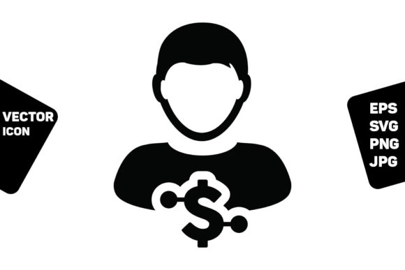 Banking Icon Vector Digital Dollar User: Enhancing Visual Communication in Finance