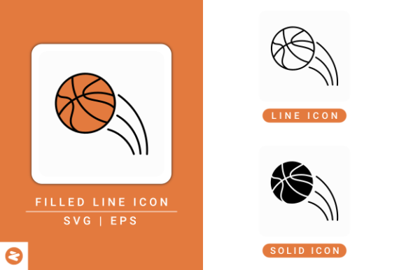 Basketball Icons Set: A Versatile Design Resource for Modern Creatives
