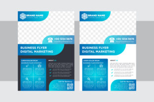 Blue Gradient Vertical Flye Digital: Modern Design Meets Practical Use