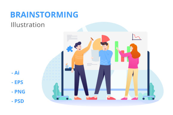 Brainstorming Illustration: Visualizing Creativity for Every Project