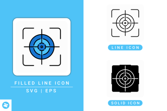 Focus Icons Set: Enhance Your Visual Projects with Versatile Design