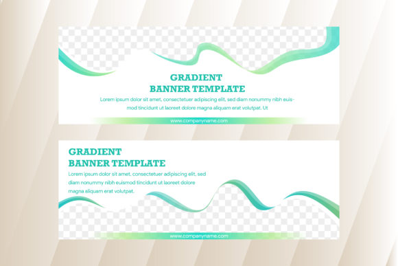 Green Gradient Horizontal Banner Wave: A Versatile Design Solution for Modern Web Projects