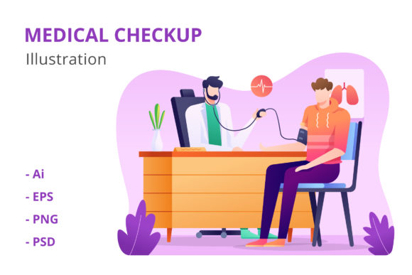 Medical Checkup Illustration: A Visual Tool for Health Communication