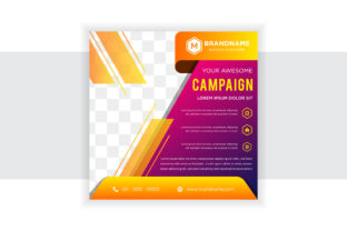 Orange Purple Square Banner: A Multipurpose Design Solution for Modern Marketers and Creators