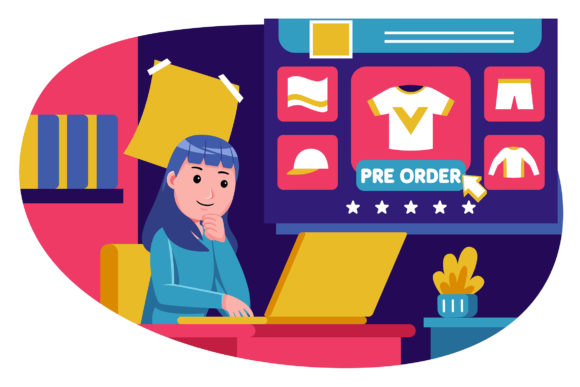 Shopping Vector Illustration 17: Elevating Visual Design with Versatile Creative Assets