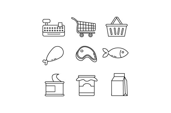 Supermarket Line Thin Icon Collection: A Practical Toolkit for Modern Design Needs