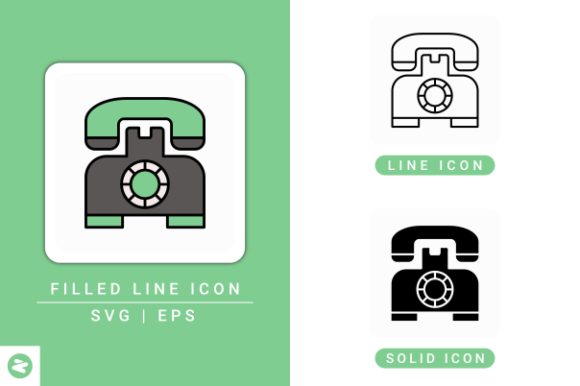Telephone Icons Set: A Versatile Design Resource